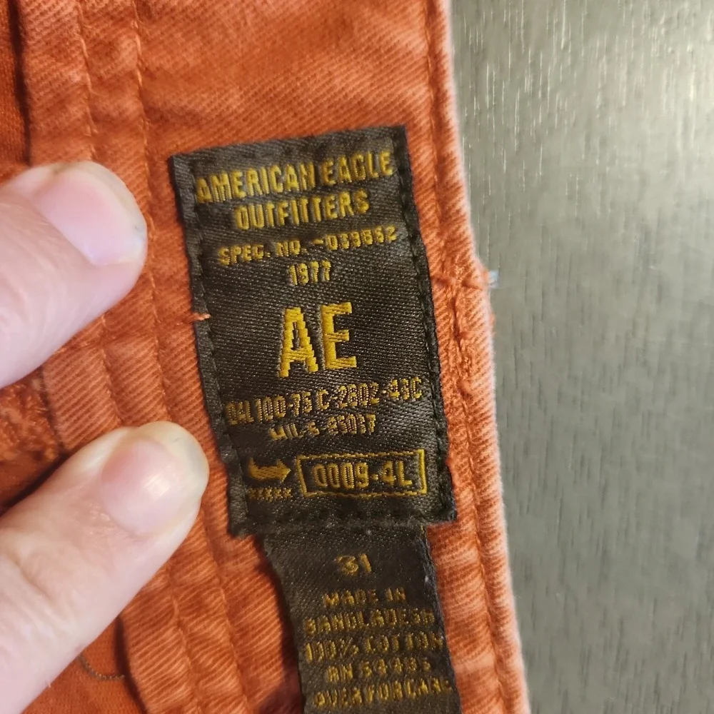 American Eagle Outfitters Men's Cargo Shorts Size 31 Utility 100% Cotton Vintage